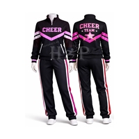 Veste de cheerleading sur mesure pour club de danse, studio, entraînement de cheerleading, tenue d'échauffement, survêtement de cheerleading