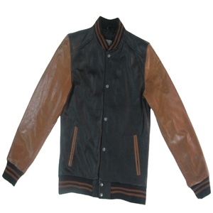 <b>Men's</b> <b>Leather</b> Varsity <b>Jacket</b> with Patches Comfortable High-Quality Cowhide <b>Leather</b> <b>Jacket</b> Emboss Custom logo <b>Man</b> Winter <b>Jacket</b> - Product Image 6