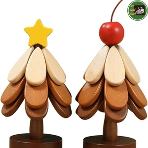 Árbol de Navidad de Madera Hecho a Mano en Vietnam, Creado para Decoración Festiva y Arreglos de Mesa Navideños - Product Image 4