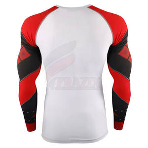 Chemises de compression légères et ajustées pour hommes Chemises de compression de haute qualité de couleur unie d'entraînement - Product Image 2