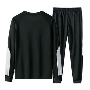 Nuevo Conjunto Deportivo Casual Otoño 2024 para Hombre, Sudadera con Capucha y Pantalones de Felpa, 100% Algodón Tejido, Bordado e Impresión Personalizada - Product Image 4