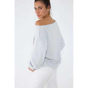 Sudadera Diaria Gris con Estampado de Nueva York, 100% Algodón - Product Image 5