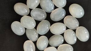 Pierre de lune blanche naturelle Cabochon 3x5mm à 15x20mm forme ovale pierre de lune en vrac Lot pour bijoux pierre de lune lisse pierre précieuse ovale - Product Image 2