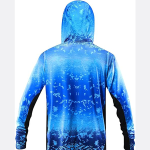 Sublimation personnalisée Upf 50 + Performance chemises de pêche à séchage rapide à manches longues respirant vêtements de protection solaire grande taille pour hommes - Product Image 2