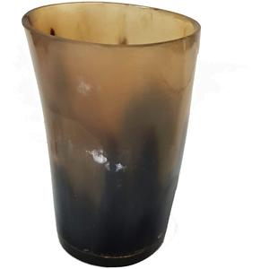 Verre à liqueur naturel de corne à boire fabriqué à la main personnalisé de marque de luxe animal de style viking poli de l'Inde - Product Image 1