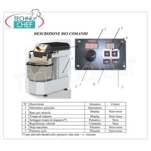 Mélangeur spirale électrique 10 kg (bassin 12 L) 310x540x550/730h pour boulangerie, restaurant, usage domestique avec moteur automatique et composants clés - Product Image 2