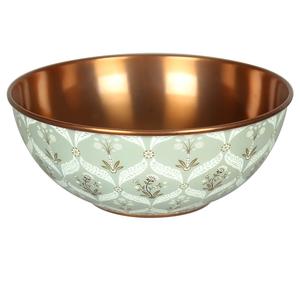 Tazón de servir impreso con pegatina de cobre de aspecto recién llegado para mezclar frutas y alimentos, utensilios de cocina, desayuno, comedor, tazón de mesa - Product Image 1