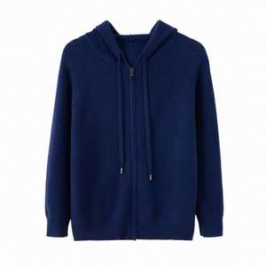 Pull à capuche en laine d'hiver pour homme de haute qualité, tricot sur mesure, anti-rétrécissement, respirant, pulls en tricot tendance, OEM - Product Image 5