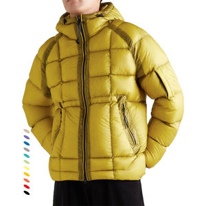 Manteau d'hiver en duvet pour hommes nouvelle mode à manches détachables épaissie imperméable coupe-vent couleur assortie veste à capuche bouffante - Product Image 2