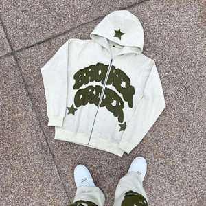 Survêtement unisexe personnalisé avec broderie appliquée, respirant, imprimé sérigraphié, style streetwear, comprenant un sweat à capuche et un pantalon de jogging - Product Image 2