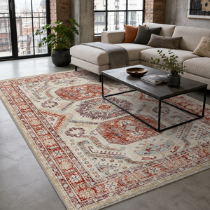 <b>Rug</b> Weavers RW7109 Yazd <b>Mink</b> Traditional Washable <b>Rug</b> Dropshipping Wholesale Washable Chenille 10 Sizes - Product Image 3