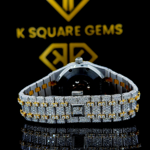 Montre intelligente unisexe au design attrayant avec diamant de clarté VVS glacé Cadran le plus vendu Prix en gros Accessoire de style tendance - Product Image 5