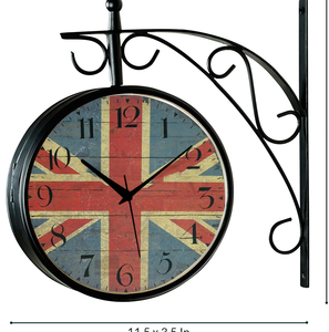 Reloj de estación de ferrocarril de estilo antiguo más vendido, reloj de pared colgante, reloj de pared dorado para sala de estar, hogar, oficina, decoración. - Product Image 5