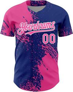 Maillot de baseball respirant cousu avec impression numérique par sublimation sur mesure OEM - Product Image 1