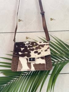 Cowhide Leather Handbag New Fashion <b>Women's</b> Handbag Purse <b>Women</b> Stylish Cowhide fur Leather Shoulder <b>Sling</b> <b>Bag</b> <b>for</b> <b>Women</b> Use - Product Image 2