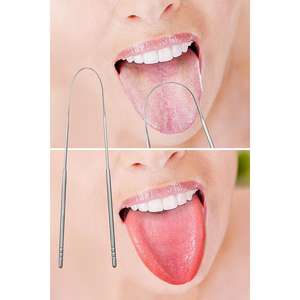 Grande brosse à dents en argent taille unique, grattoir lingual fabriqué en Turquie pour une élimination efficace de la plaque dentaire - Product Image 5