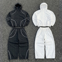 Ensemble de survêtement coupe-vent en nylon avec bande réfléchissante 3M personnalisable, pantalon de survêtement, vente en gros, ajustable, décontracté, pour l'entraînement physique