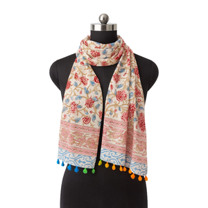 Elegante y Ligero Pañuelo de Algodón Suave para Mujer, Ideal para la Oficina, Uso Diario y Fiestas, al Mejor Precio - Product Image 1