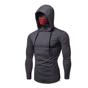 2026 Custom Screen Print Embroidered Full Face <b>Balaclava</b> Mask Pullover Vintage Drop Shoulder French Terry Streetwear Ninja - Product Image 1