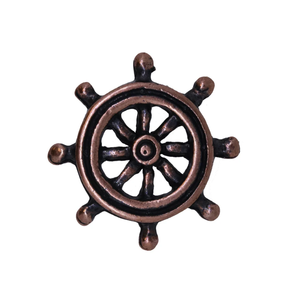 Copper <b>Ship's</b> <b>Wheel</b> Lapel High Quality Best Nautical <b>Ship</b> <b>Wheel</b> Handmade Decor - Product Image 1