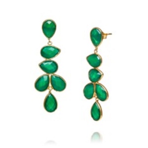 มาใหม่ย้อมพลอยมรกต925ลูกแพร์เงินสเตอร์ลิงและต่างหูทรงกลม - Product Image 1