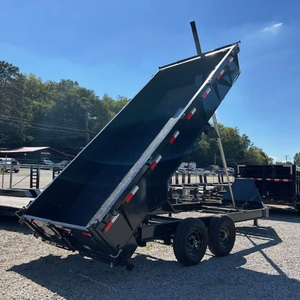 Nuevo Remolque Agrícola de Volteo 7X16 de 14K con Rampas Tubulares Reforzadas y Gato Hidráulico - Product Image 1