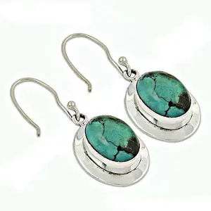 925 <b>Silver</b> Trendy Turquoise <b>Stud</b> <b>Earrings</b> <b>for</b> <b>Women</b> Cute Gemstone Jewelry <b>for</b> Engagement Wedding Anniversary Party <b>for</b> Gifts - Product Image 1