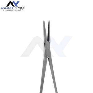 Pinces à moustiques Halstead 5 pouces à mâchoires droites dentelées, pinces hémostatiques, acier inoxydable de qualité supérieure, fabricant d'usine - Product Image 2