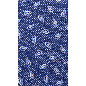 Cravatta Classica da Uomo Michael Kors Blu Navy Taglia Regolare in Twill di Seta Tossed Pine - Product Image 3