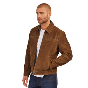 Coupe coudre véritable cuir de vachette noir blanc Premium élégant hommes Boxy Moto Bomber veste imperméable respirant coupe-vent hiver - Product Image 3