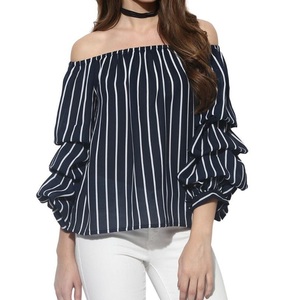 Ribbed Off Shoulder Shirt Slim Skinny Fit Blank Solid Color Rib Stretchable Crop Tops Women Shoulder Down Shirt Sexy Hot TShirts - Product Image 3