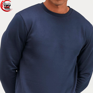Sudadera de algodón sólido para hombre de alta calidad hecha a medida con cuello redondo y diseño recortado para la temporada de invierno - Product Image 4