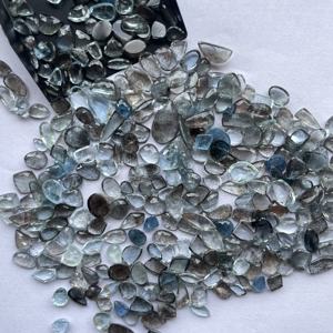 10mm 12mm 16mm mousse naturelle aigue-marine taille libre à facettes Rose coupe Polki tranches desserrer pierres précieuses bijoux à bricoler soi-même faisant AAA qualité - Product Image 3