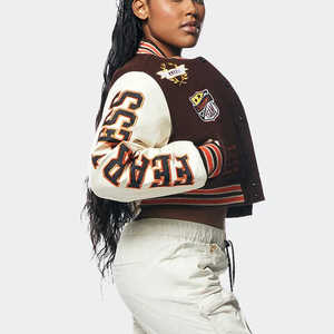 Durable Women Varsity <b>Jacket</b> - Custom Team Logo, Comfortable Fit, and Stylish Design - Product Image 3