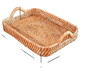 Plateau de service carré en aluminium brun écologique de conception standard Plateau de rangement moderne personnalisé pour l'extérieur de haute qualité - Product Image 3