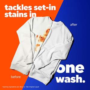 Detergente Líquido para Ropa Tide Ultra Oxi Boost, 148 fl oz, 105 Lavados, Quitamanchas Avanzado con Poder Extra de Oxi - Product Image 4
