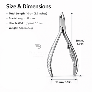 Stainless Steel Curved <b>Cuticle</b> Nipper Professional Nail <b>Trimmer</b> Precision Manicure Pedicure Tool OEM Custom Logo - Product Image 4