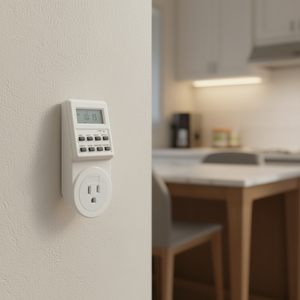 AC 120V <b>Smart</b> Home <b>Plug</b>-in Power Socket LCD Clock Timer with 12/24 Hours Option Changeable US <b>Plug</b> - Product Image 3