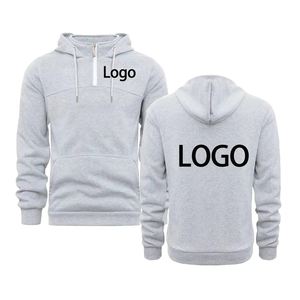 Drop Shoulder personnaliser votre logo de marque hommes et femmes casual zip up hoodie tops street personality pullover sweatshirts - Product Image 1