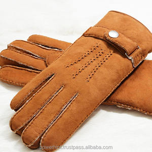 Guantes de Invierno con Pantalla Táctil, Fabricante Mayorista OEM y ODM, Guantes de Fiesta de Piel de Oveja para Hombre, Cálidos y Lujosos, Nuevo Modelo - Product Image 1