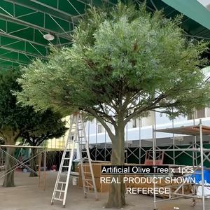 Arbres artificiels modernes élégants de bonsaï de ficus <span class=keywords><strong>d</strong></span>'olivier <span class=keywords><strong>D</strong></span>écor fait sur commande <span class=keywords><strong>d</strong></span>'herbe de PE de soie pour les intérieurs extérieurs élégants de bureau pour des mariages - Product Image 4