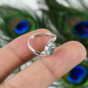 แฟชั่น unisex รูปไข่เซอร์คอนแพลตตินัมชุบ925อัญมณีเงินสเตอร์ลิงแฮนด์เมดแหวนหมั้นเครื่องประดับสำหรับงานเลี้ยง - Product Image 3