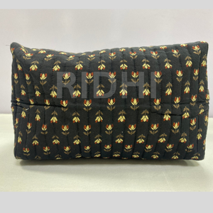 Sac fourre-tout matelassé en coton noir écologique avec fermeture éclair, fait main, réutilisable, imprimé sur mesure, pour les voyages et les courses - Product Image 4