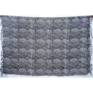 Gran oferta, estampado de piel de Animal, sarong Hawaiano, cubierta de playa, 100%, rayón, PR0096-01-180 - Product Image 1