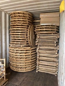 Ensemble de table à manger polyvalent et confortable en bambou pour la maison, l'appartement, l'hôtel ou la villa - Product Image 4