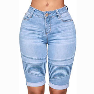 Shorts Bermuda de Satén para Mujer, a la Moda, Transpirables, Ajustados, Cintura Elástica, para las 4 Estaciones, Buen Material, Servicios OEM a Bajo Costo - Product Image 3