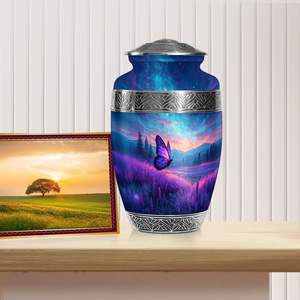 โกศเผาศพผีเสื้อสำหรับขี้เถ้าของมนุษย์ผู้ใหญ่เพศหญิงโกศสำหรับขี้เถ้าของมนุษย์โกศเผาศพขนาดใหญ่สำหรับผู้ชายผู้ใหญ่ - Product Image 6