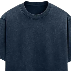 เสื้อยืดสีกรมท่าฟอกวินเทจไซส์ใหญ่กว่าเฮฟวี่เวทเสื้อยืดผ้าฝ้ายจางออกแบบโลโก้ได้ตามต้องการสำหรับผู้ชาย - Product Image 2