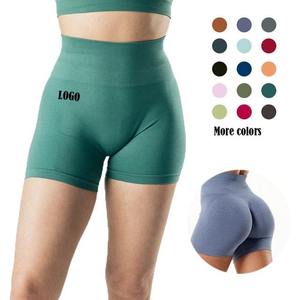 Short de yoga fitness en polyester pour femme Pantalon de course actif avec motif solide Vêtements de yoga pour filles - Product Image 2