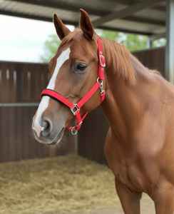 Cabestro de caballo inglés de alta resistencia con forro de chenilla suave, acolchado antichafing, collar ecuestre de alta calidad para entrenamiento. - Product Image 2